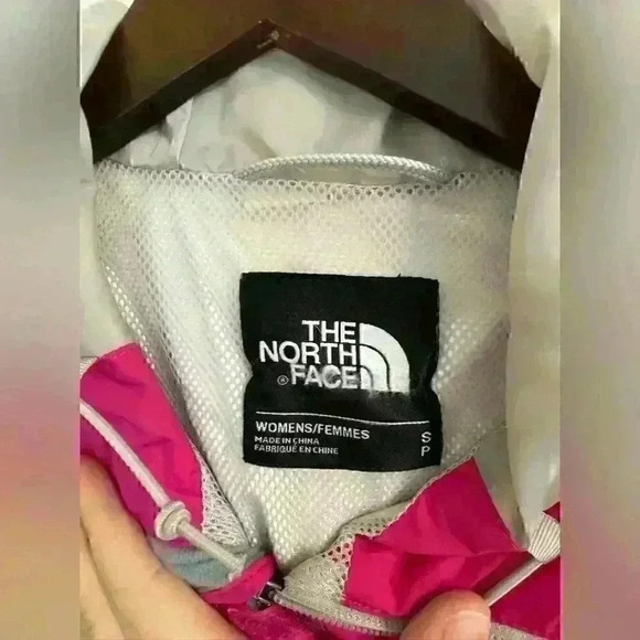 Northface rain jacket small waterproof lightweight pink grey - Picture 2 of 8